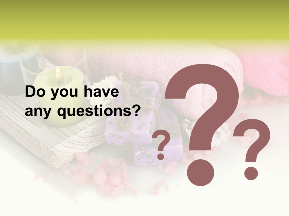 Tradition Towels Aromatherapy PowerPoint Template