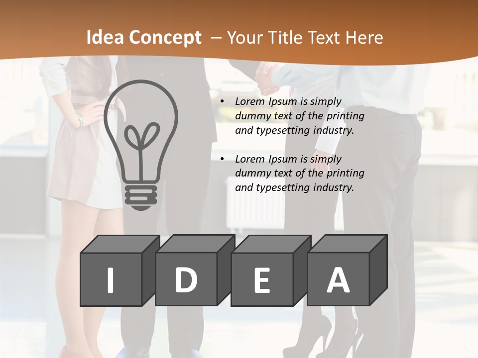 Job Leader Work PowerPoint Template