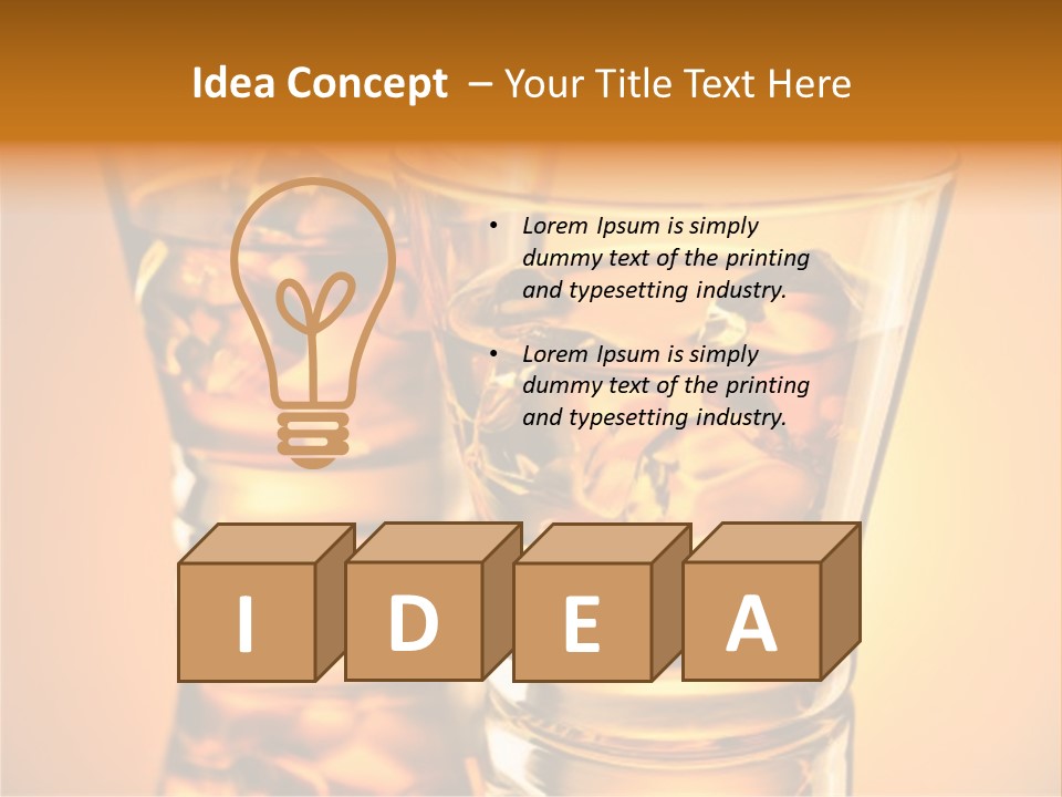 Nobody Reflection Yellow PowerPoint Template