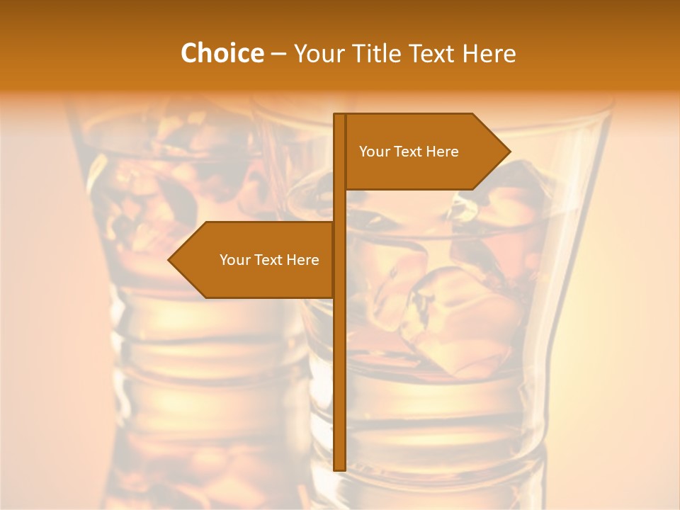 Nobody Reflection Yellow PowerPoint Template