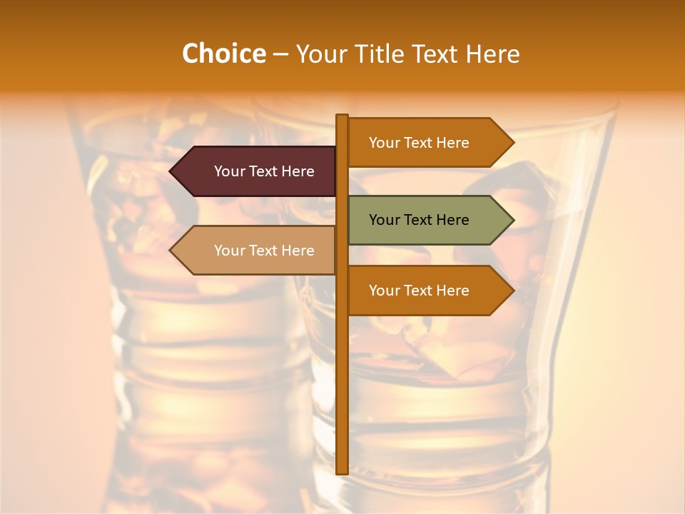Nobody Reflection Yellow PowerPoint Template