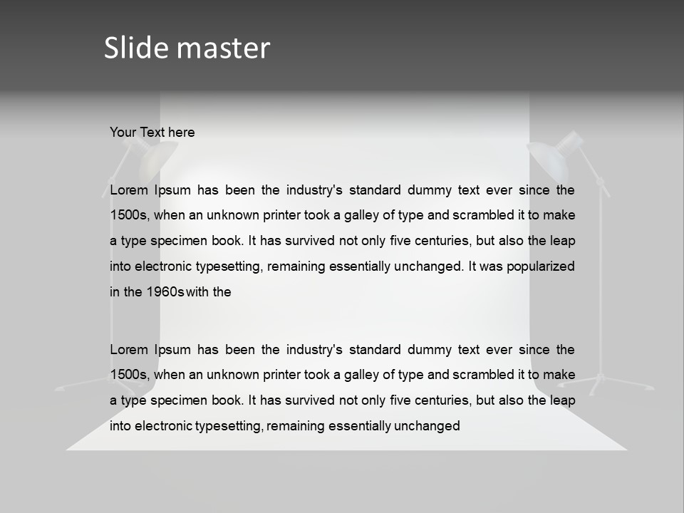 Softbox Place Photography PowerPoint Template