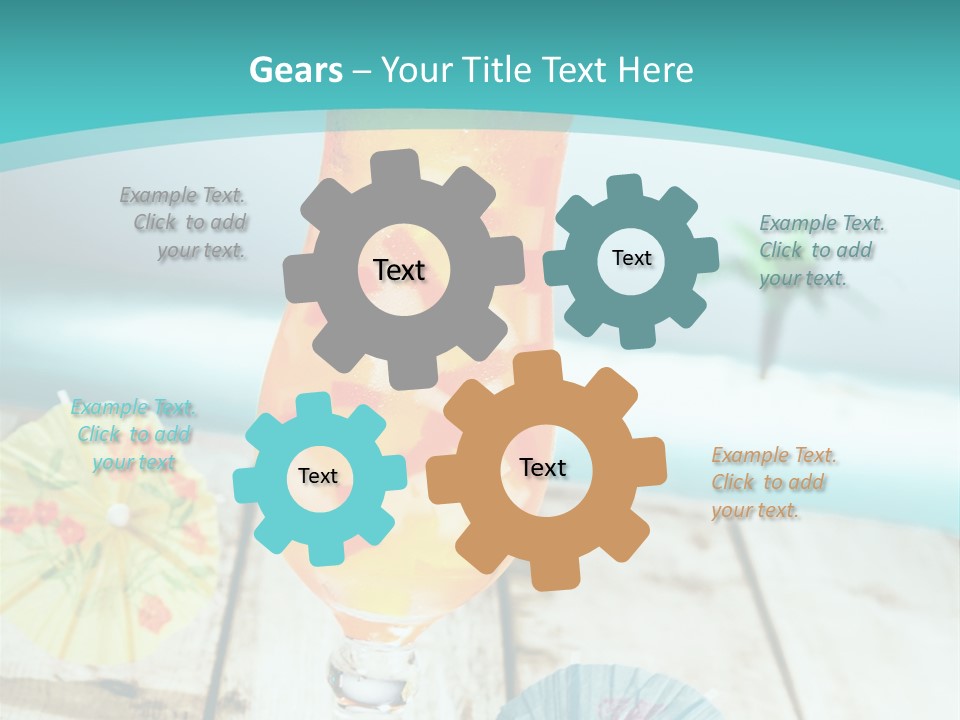 Fruity Milk Beverage PowerPoint Template