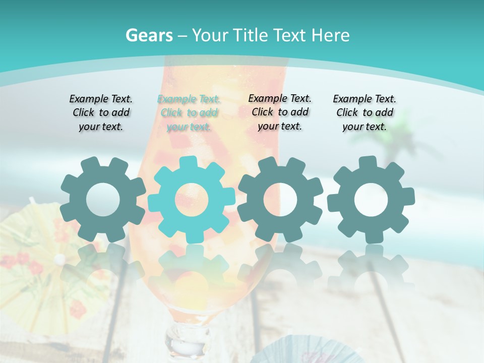 Fruity Milk Beverage PowerPoint Template