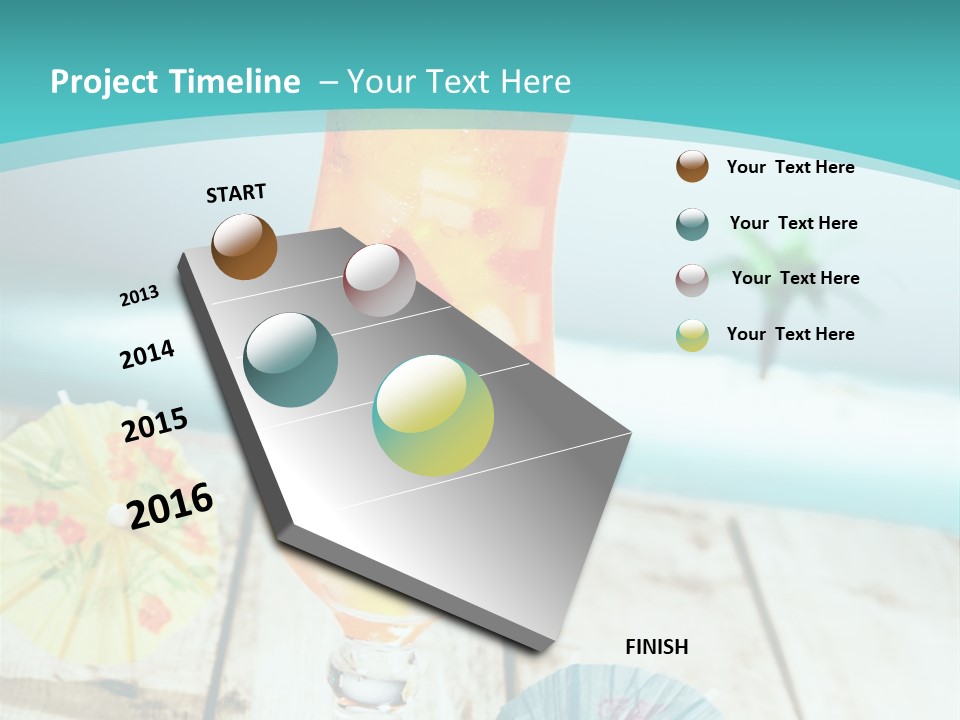 Fruity Milk Beverage PowerPoint Template