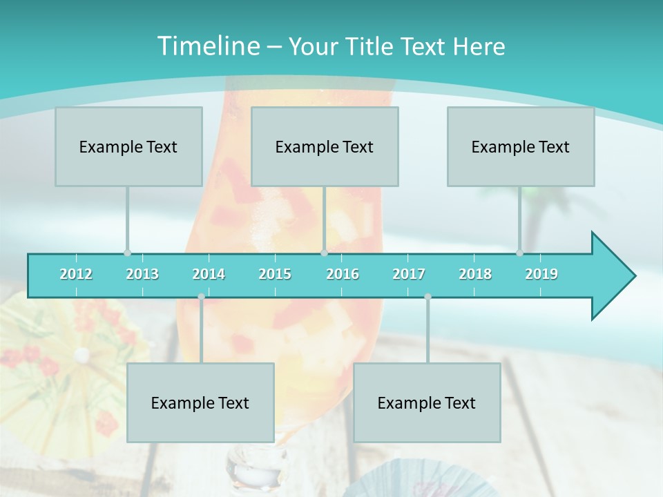 Fruity Milk Beverage PowerPoint Template