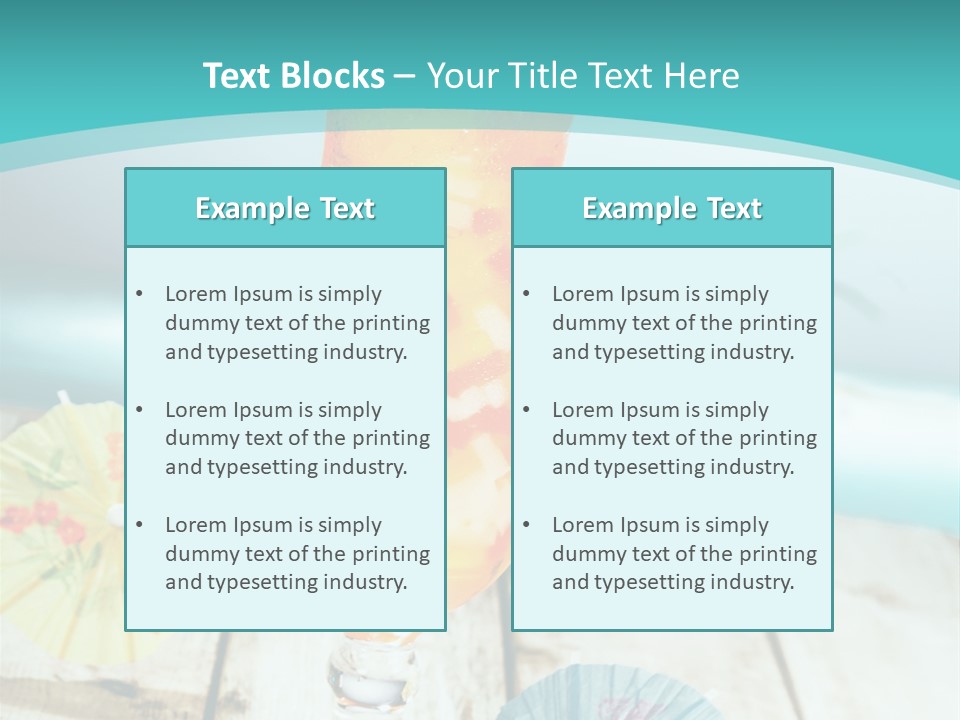 Fruity Milk Beverage PowerPoint Template