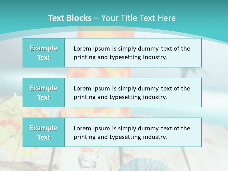 Fruity Milk Beverage PowerPoint Template