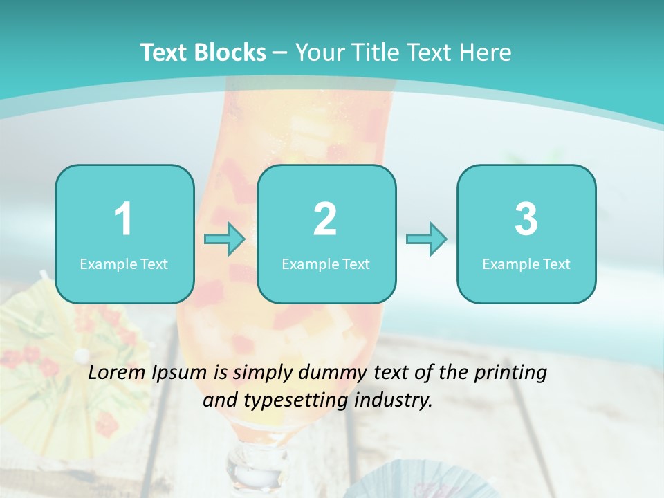 Fruity Milk Beverage PowerPoint Template