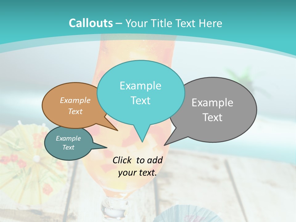 Fruity Milk Beverage PowerPoint Template