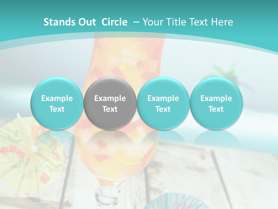 Fruity Milk Beverage PowerPoint Template