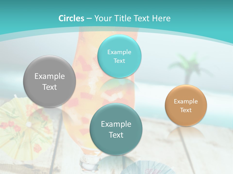 Fruity Milk Beverage PowerPoint Template