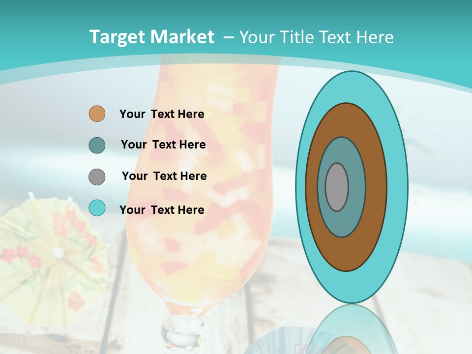 Fruity Milk Beverage PowerPoint Template