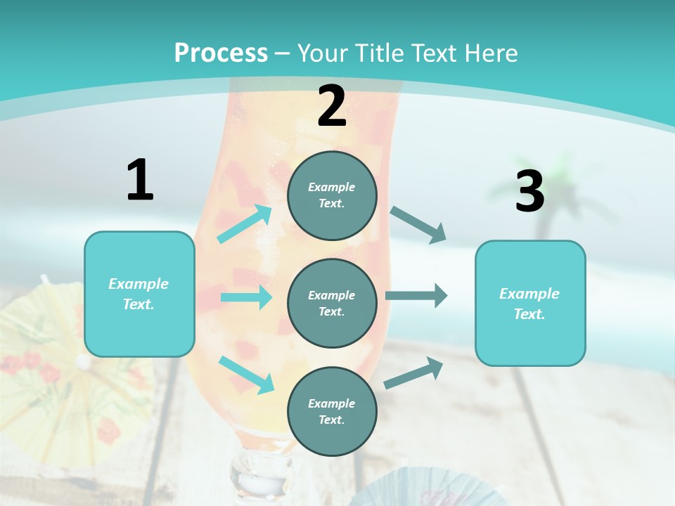 Fruity Milk Beverage PowerPoint Template