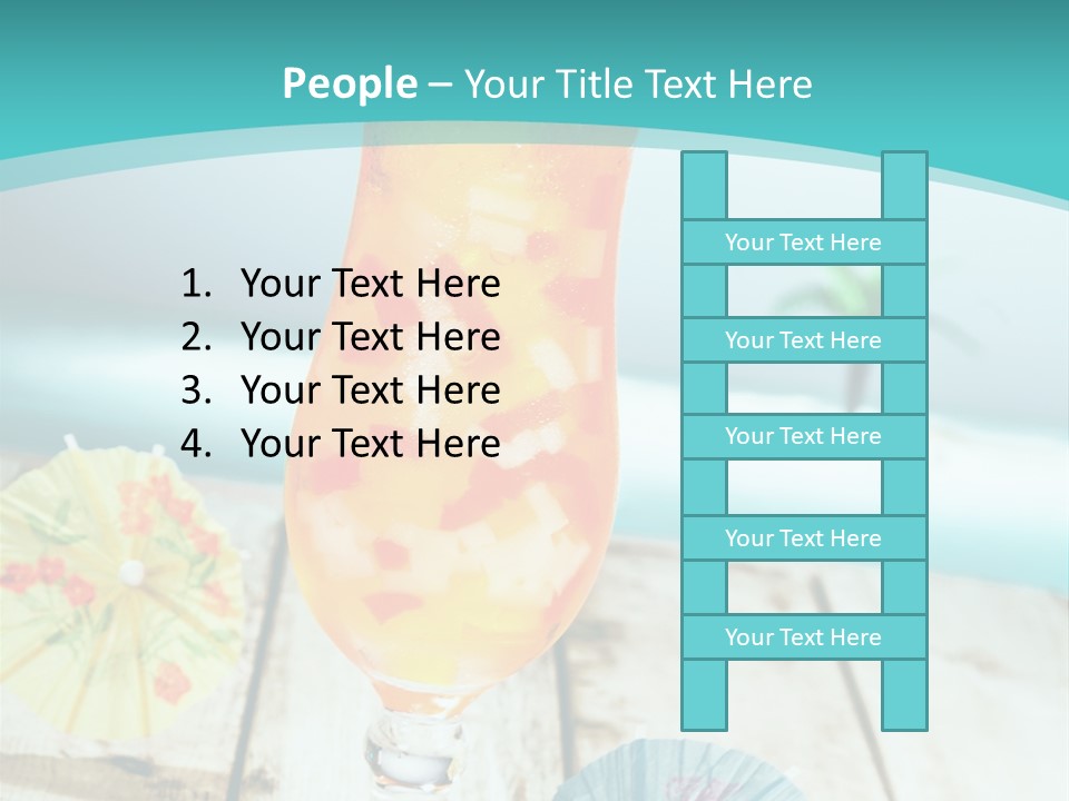 Fruity Milk Beverage PowerPoint Template