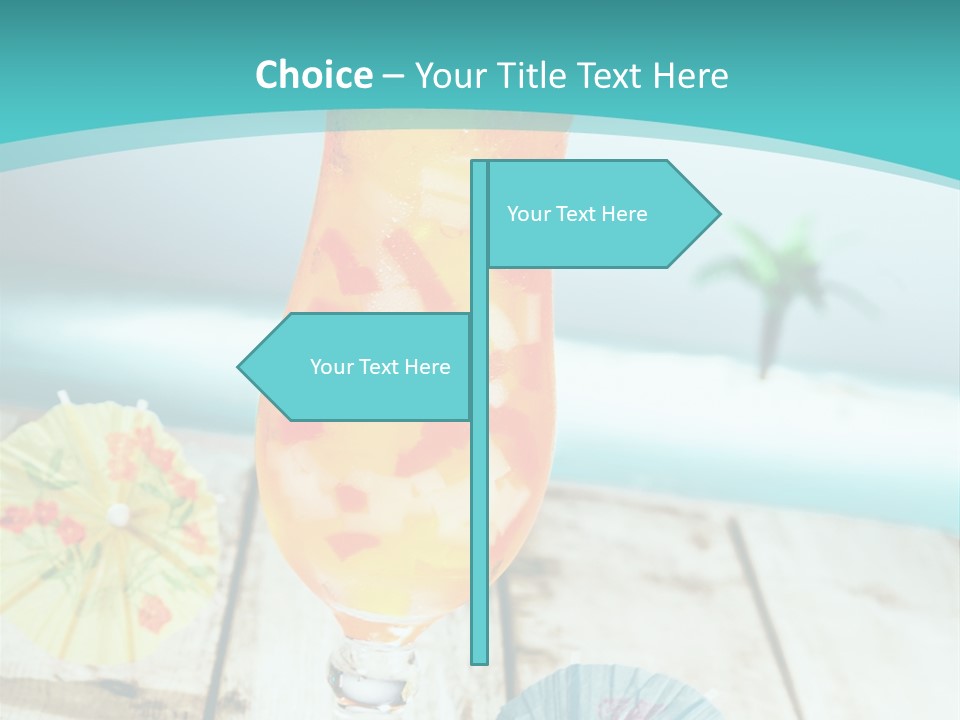 Fruity Milk Beverage PowerPoint Template