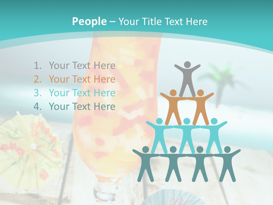 Fruity Milk Beverage PowerPoint Template