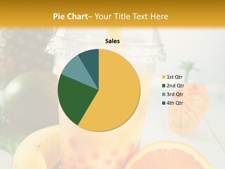 Orange Banana Ice PowerPoint Template