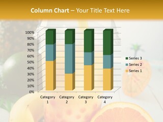 Orange Banana Ice PowerPoint Template