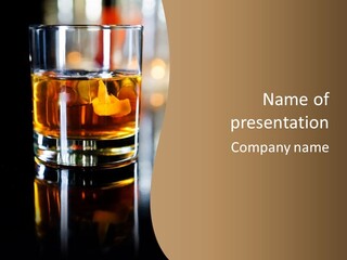 Vibrant Alcoholic Orange PowerPoint Template