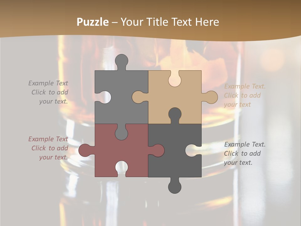 Vibrant Alcoholic Orange PowerPoint Template