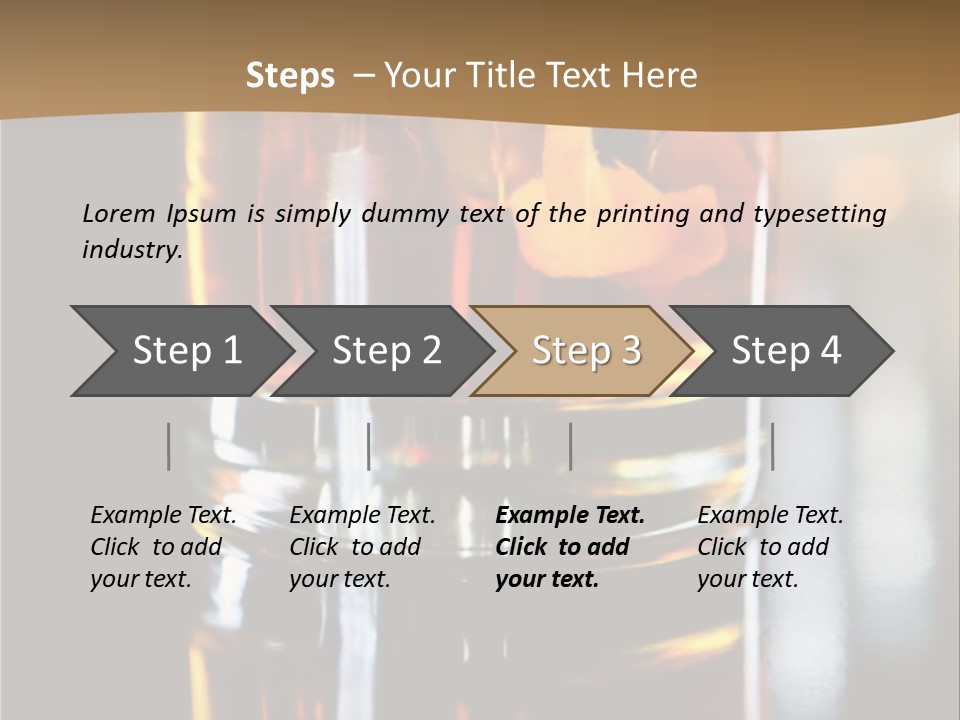 Vibrant Alcoholic Orange PowerPoint Template