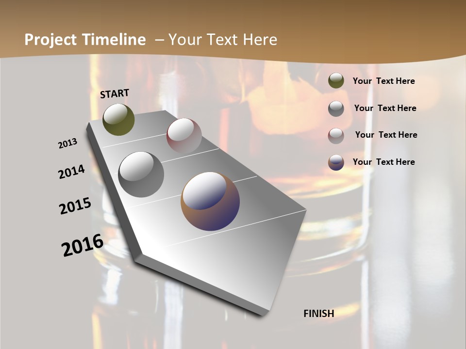 Vibrant Alcoholic Orange PowerPoint Template