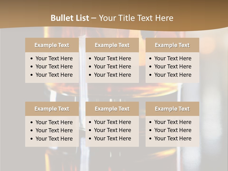 Vibrant Alcoholic Orange PowerPoint Template