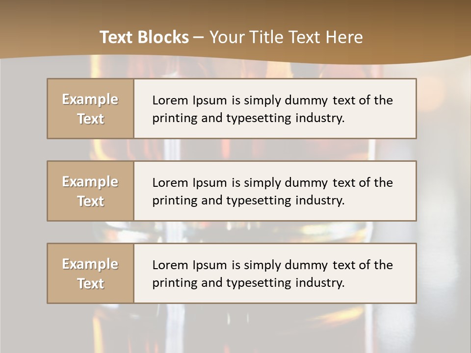 Vibrant Alcoholic Orange PowerPoint Template