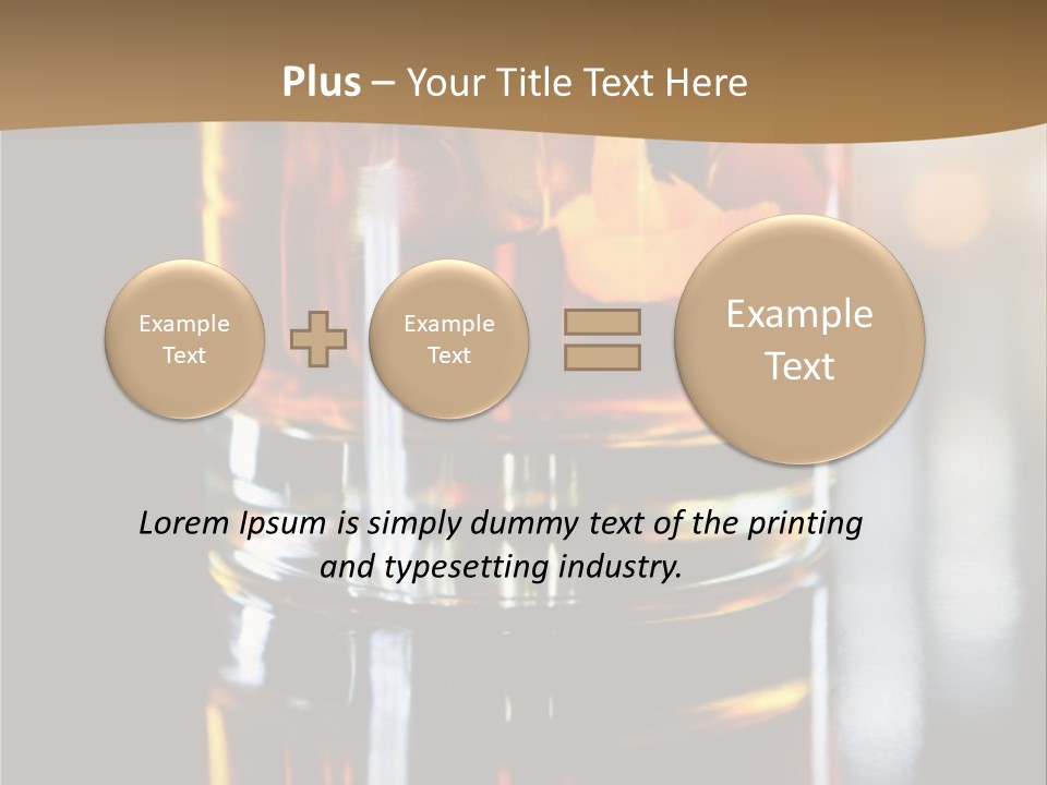 Vibrant Alcoholic Orange PowerPoint Template