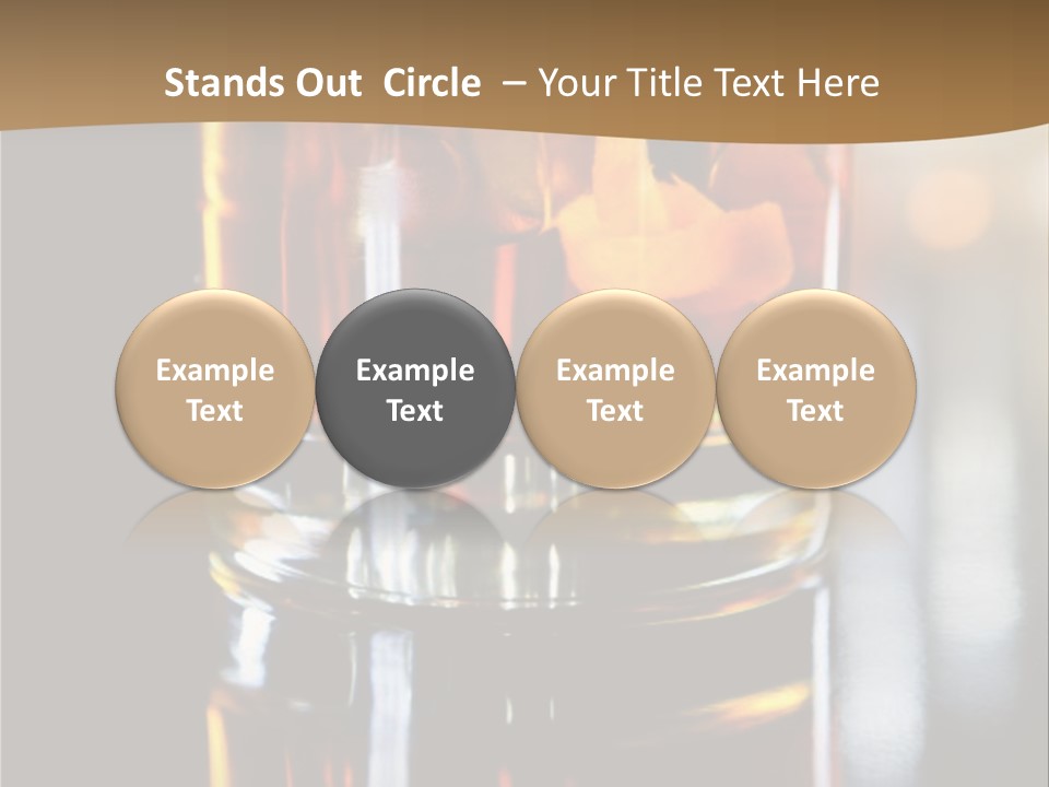 Vibrant Alcoholic Orange PowerPoint Template