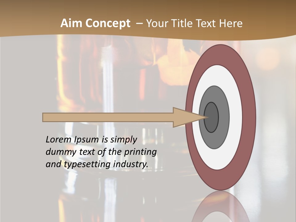 Vibrant Alcoholic Orange PowerPoint Template