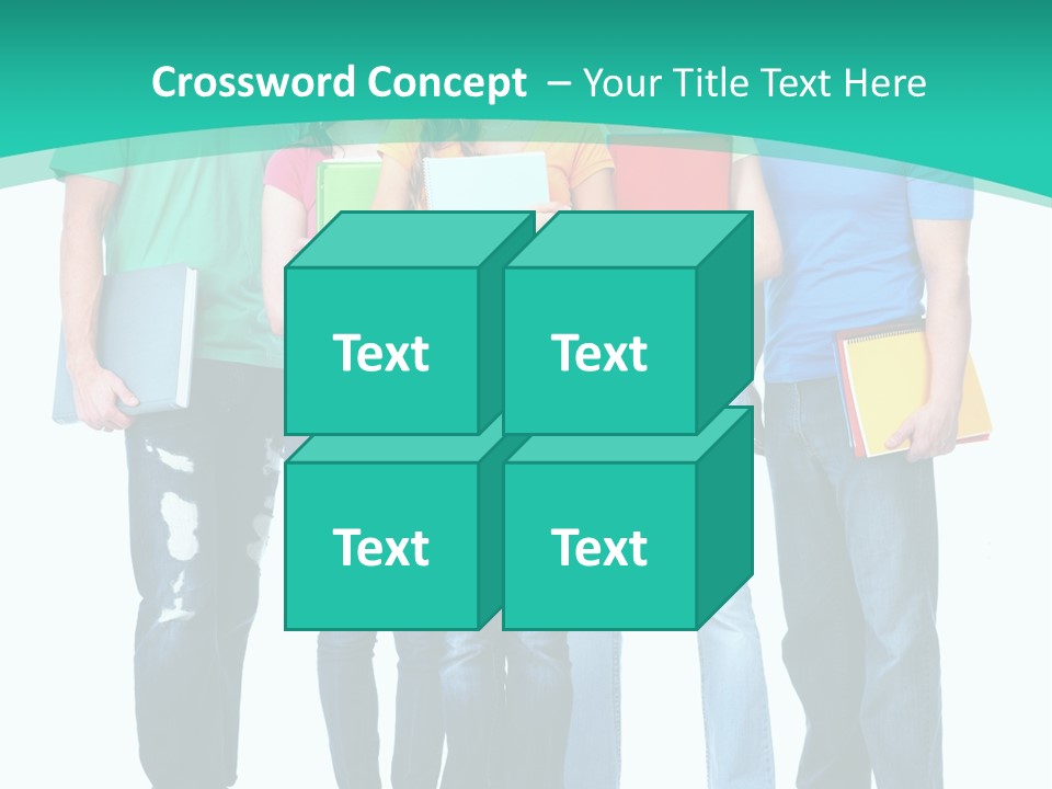 Beautiful Group Girl PowerPoint Template