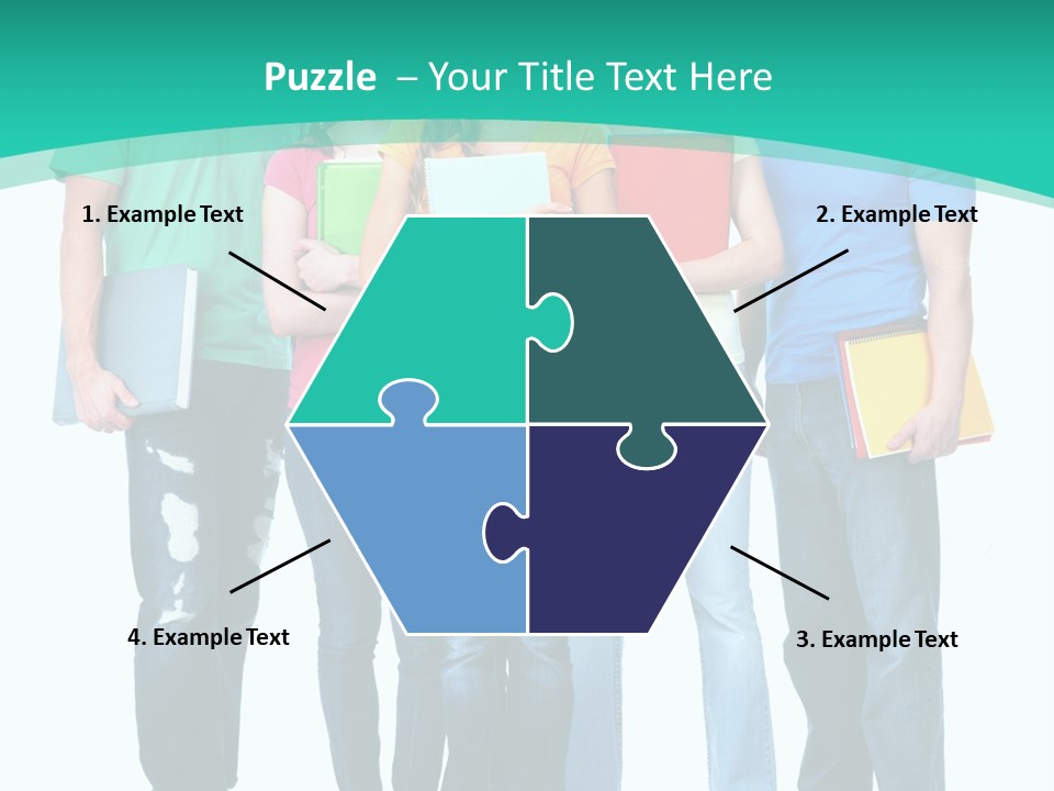 Beautiful Group Girl PowerPoint Template