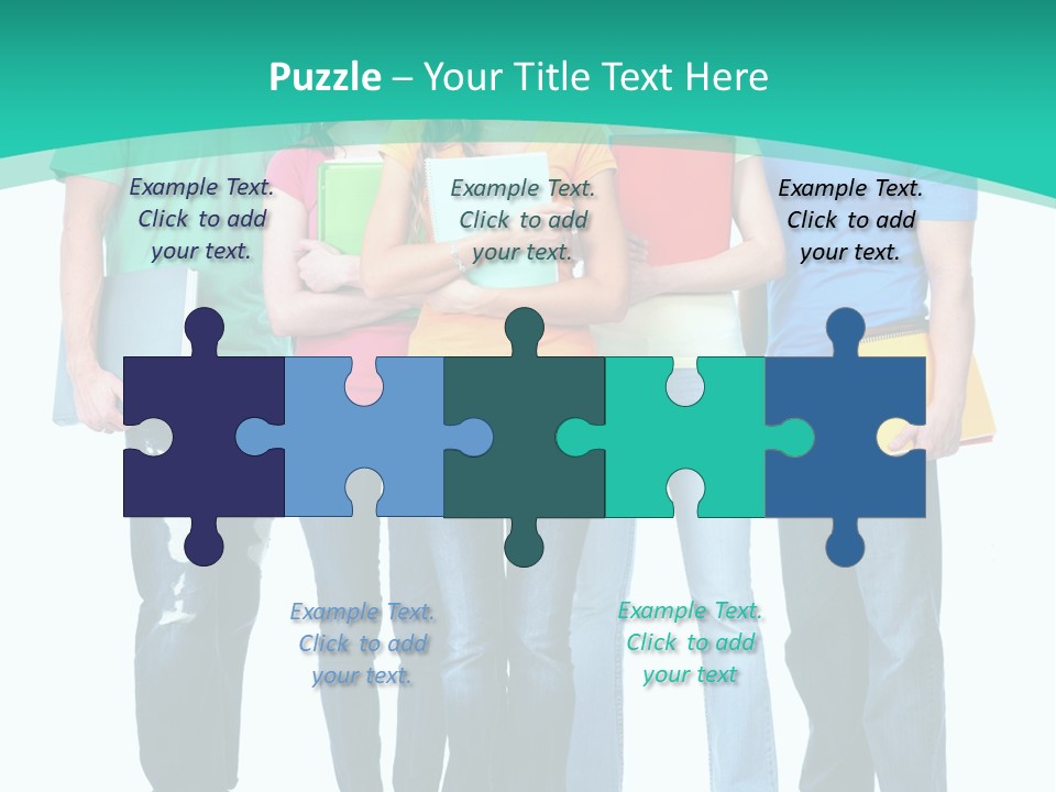 Beautiful Group Girl PowerPoint Template