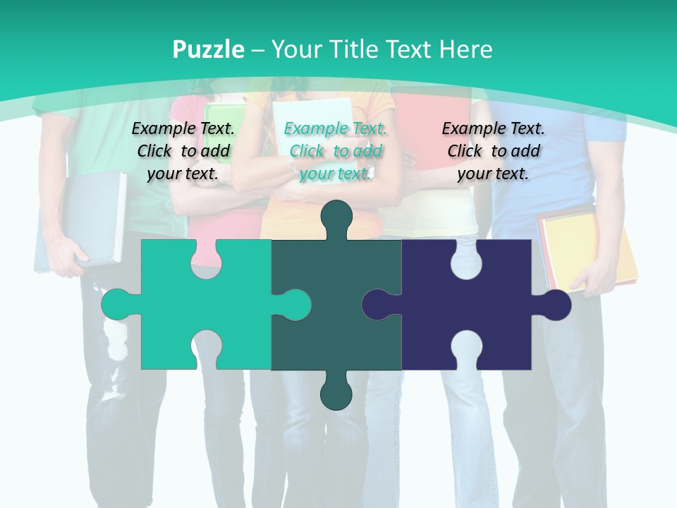 Beautiful Group Girl PowerPoint Template