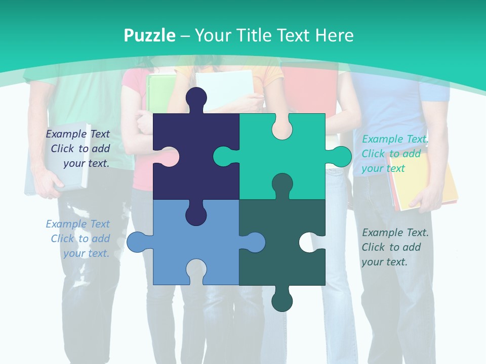 Beautiful Group Girl PowerPoint Template