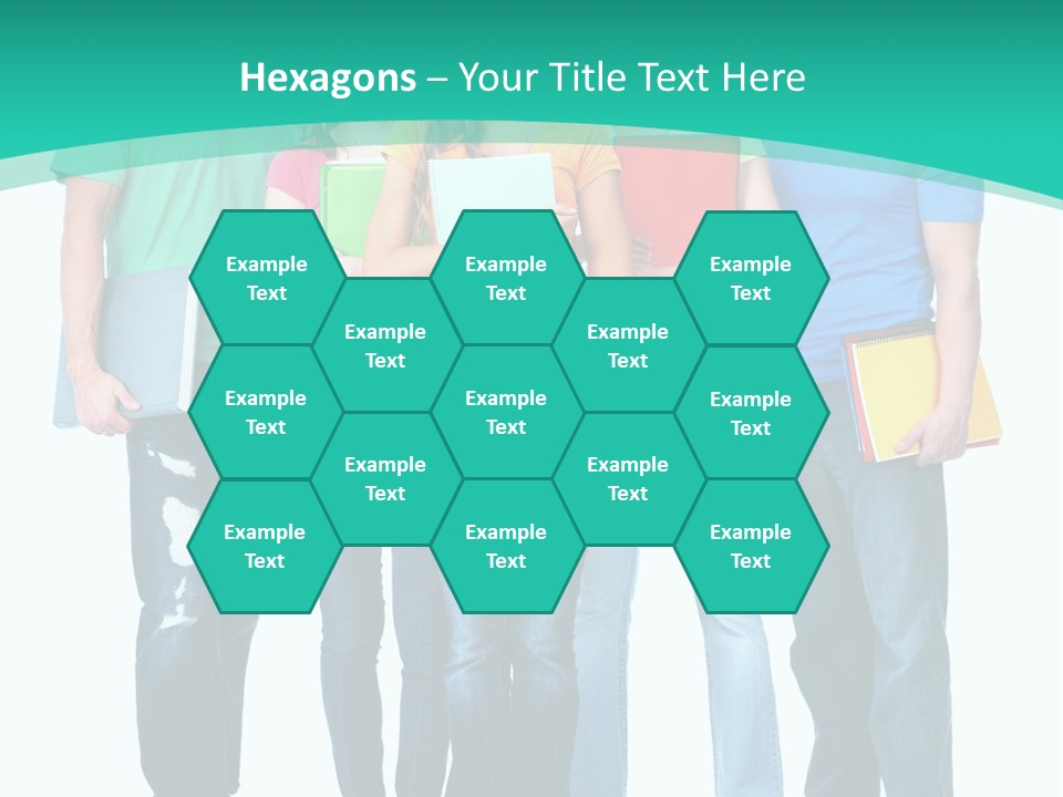 Beautiful Group Girl PowerPoint Template