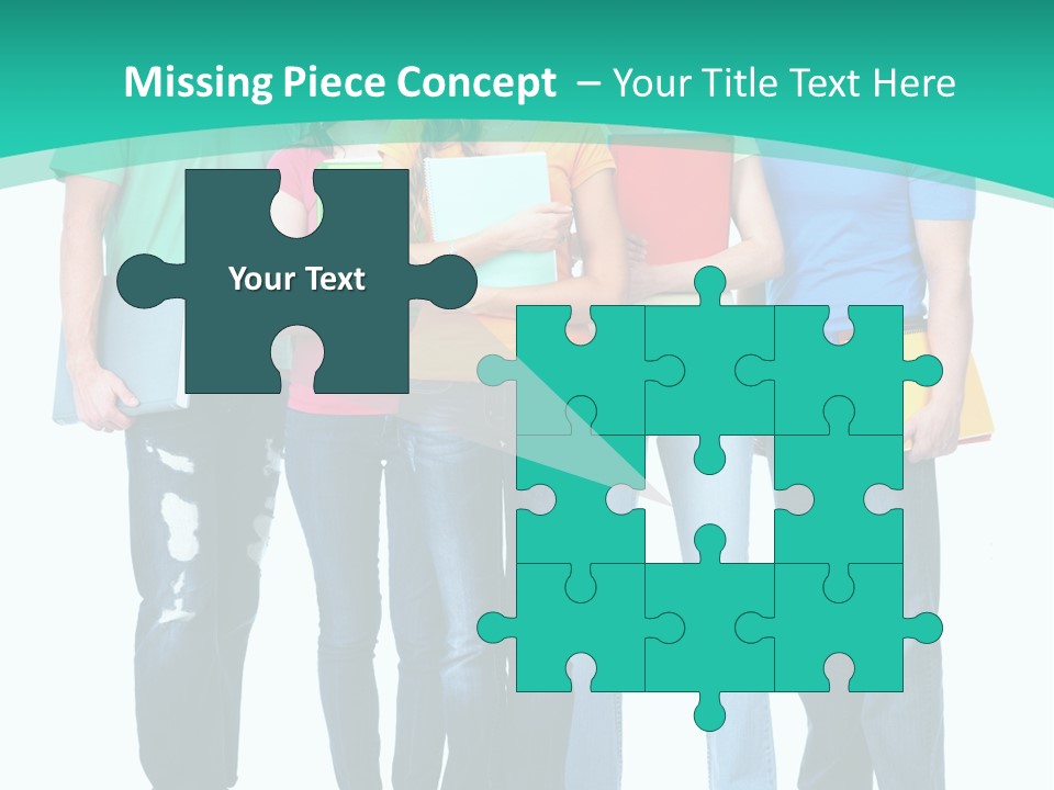 Beautiful Group Girl PowerPoint Template