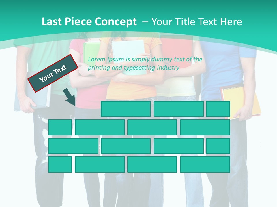 Beautiful Group Girl PowerPoint Template