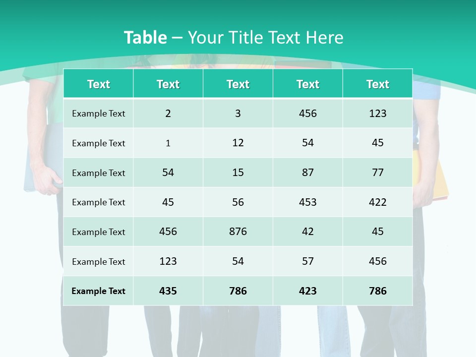 Beautiful Group Girl PowerPoint Template