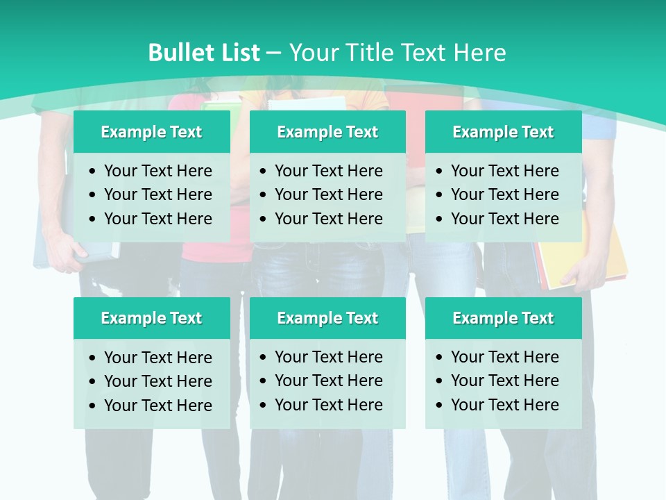 Beautiful Group Girl PowerPoint Template