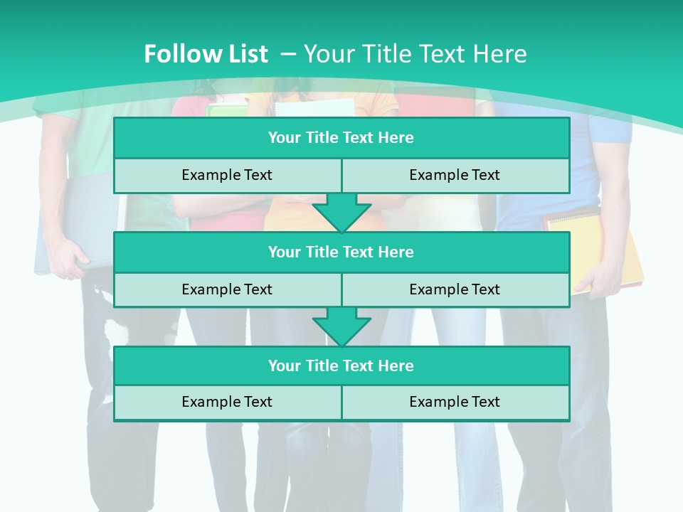 Beautiful Group Girl PowerPoint Template