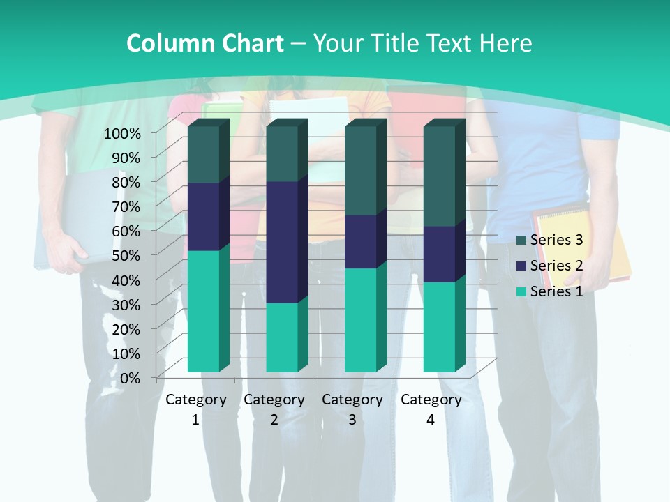 Beautiful Group Girl PowerPoint Template
