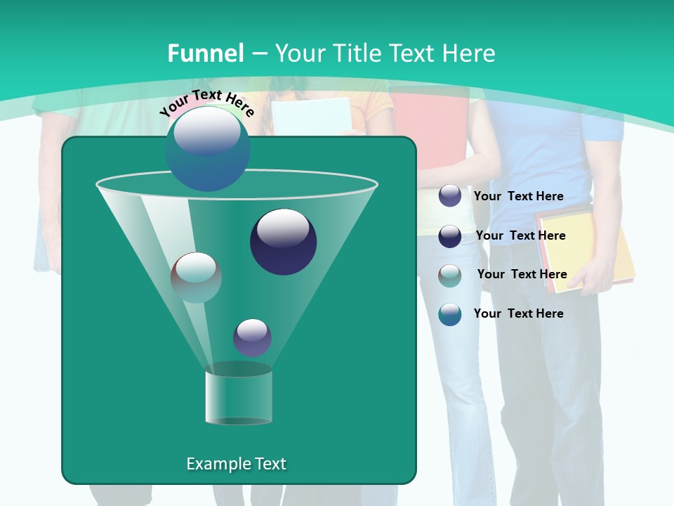 Beautiful Group Girl PowerPoint Template