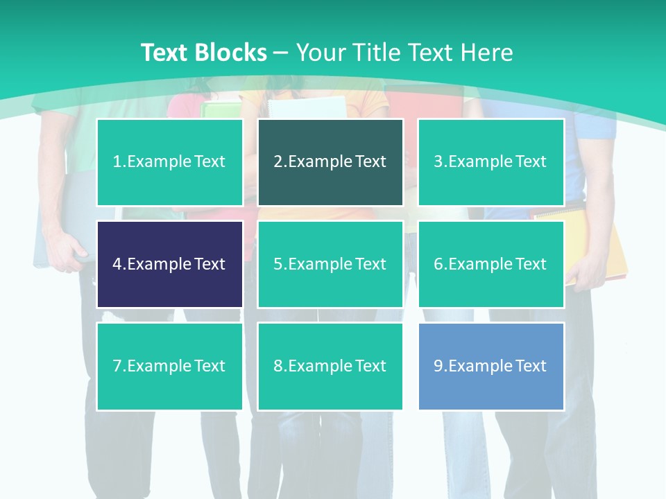 Beautiful Group Girl PowerPoint Template