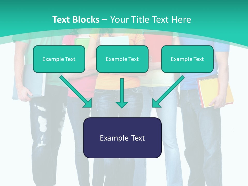 Beautiful Group Girl PowerPoint Template