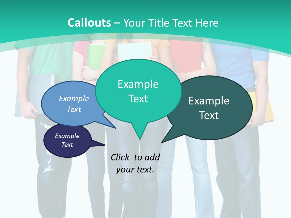 Beautiful Group Girl PowerPoint Template