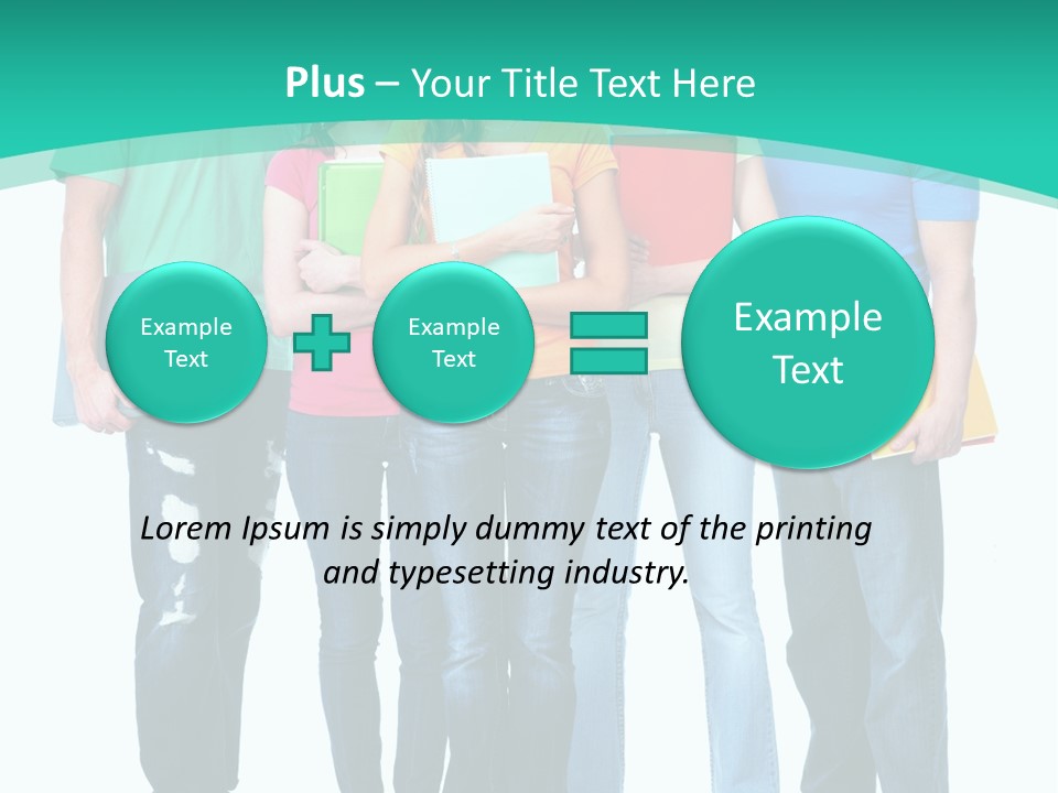 Beautiful Group Girl PowerPoint Template