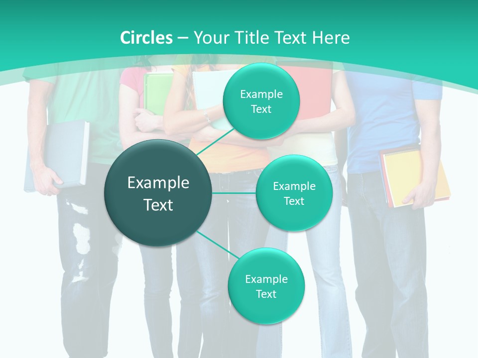 Beautiful Group Girl PowerPoint Template